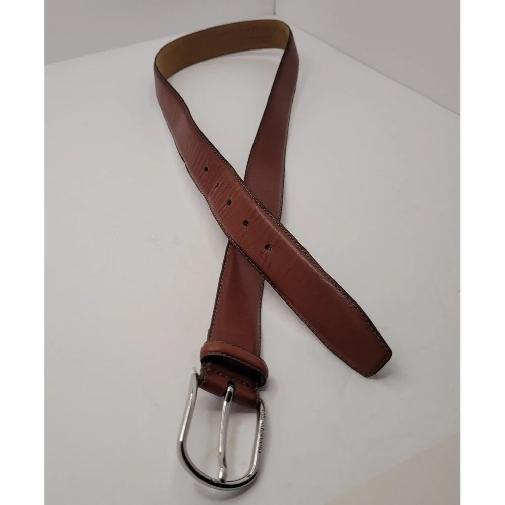 Tommy Hilfiger Mens Genuine Leather Belt Classic Casual Everyday Belt Sz 38